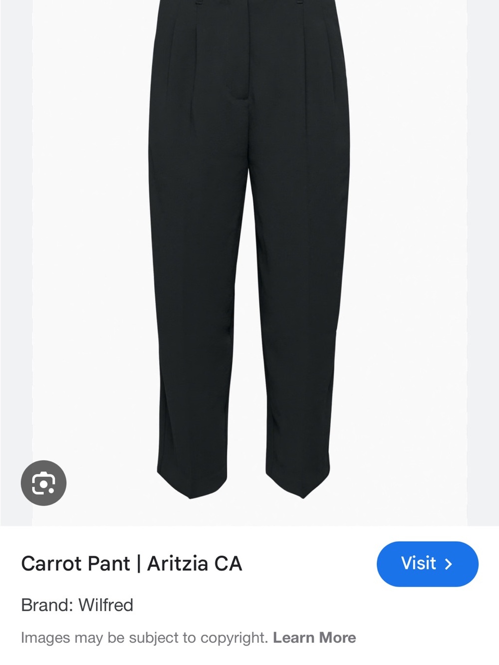 Wilfred Black Tailored High-Rise Trousers